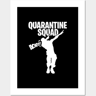 Quarantine squad dab dabbing gamer sneeze in elbow Posters and Art